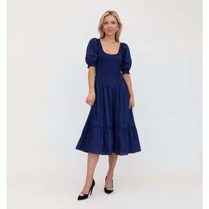 Hill House Home The Louisa Nap Dress - Navy Cotton Size LClassic Navy Cotton / L